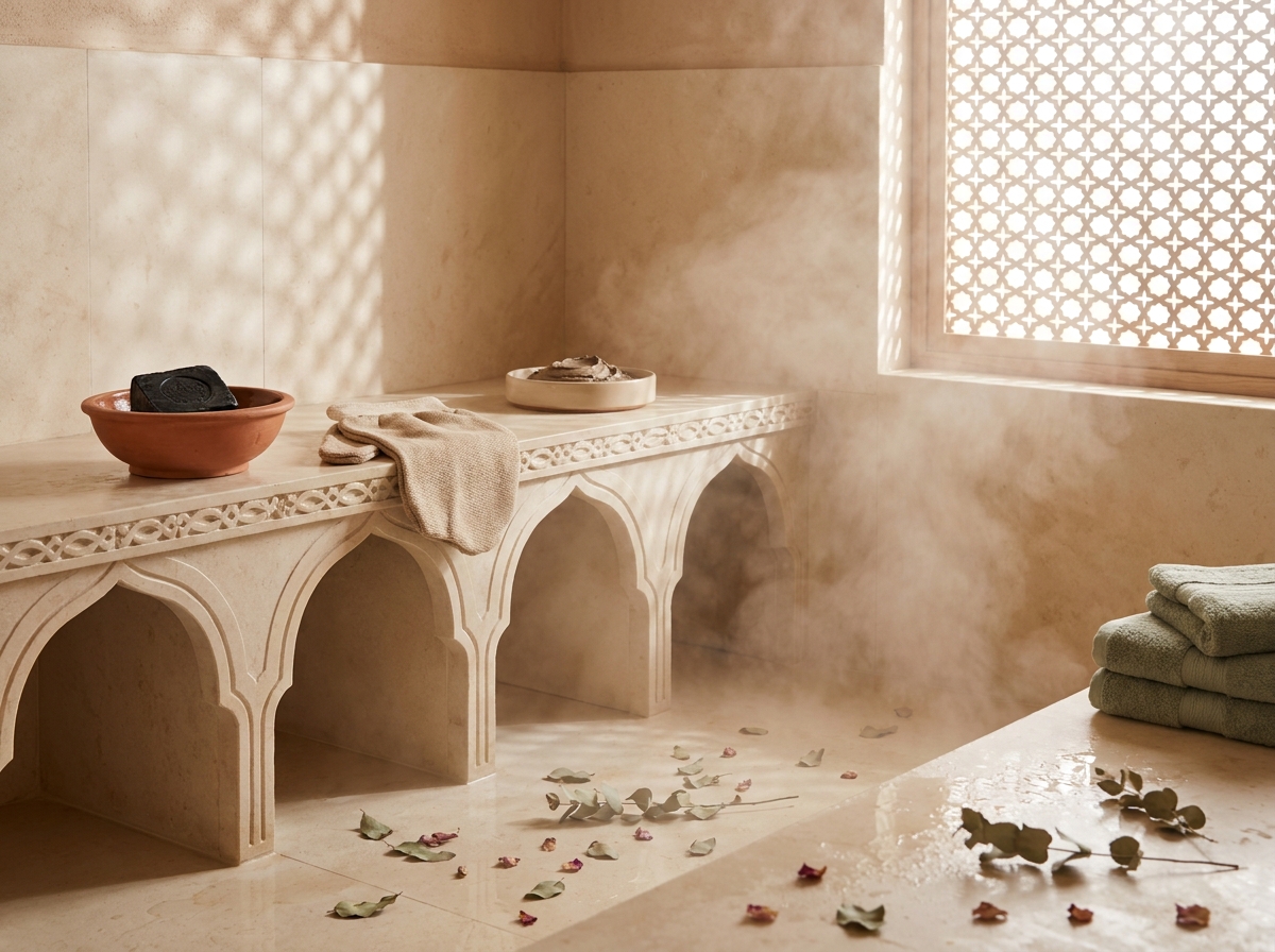 Traditional Moroccan Hammam Room